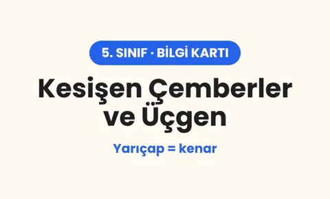 Çember Çiftinden Üçgen İnşası Bilgi Kartı – 5. Sınıf (PDF)