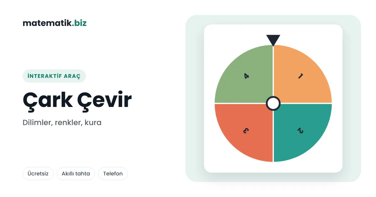 Çark Çevir: Eşit Dilimli Olasılık Çarkı