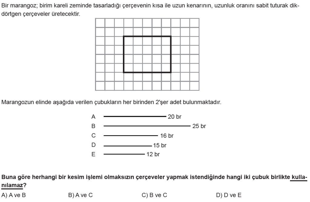 7.Sınıf Oran Orantı Yüzdeler Online Sınav-1
