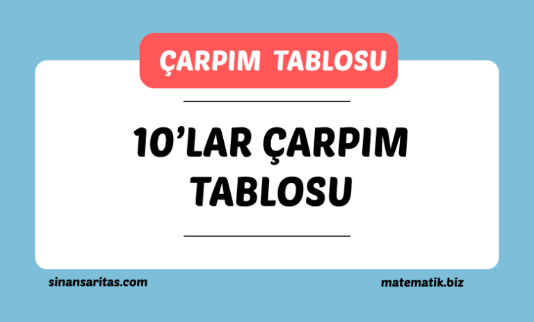 10’lar Çarpım Tablosu
