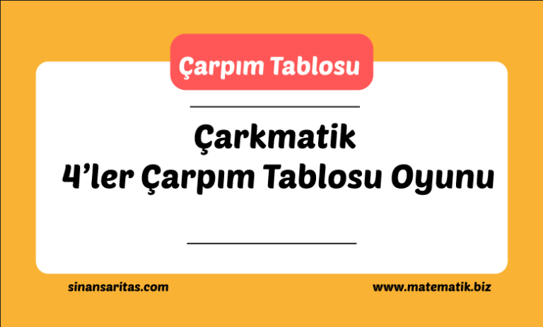 Çarkmatik 4’ler Çarpım Tablosu Oyunu
