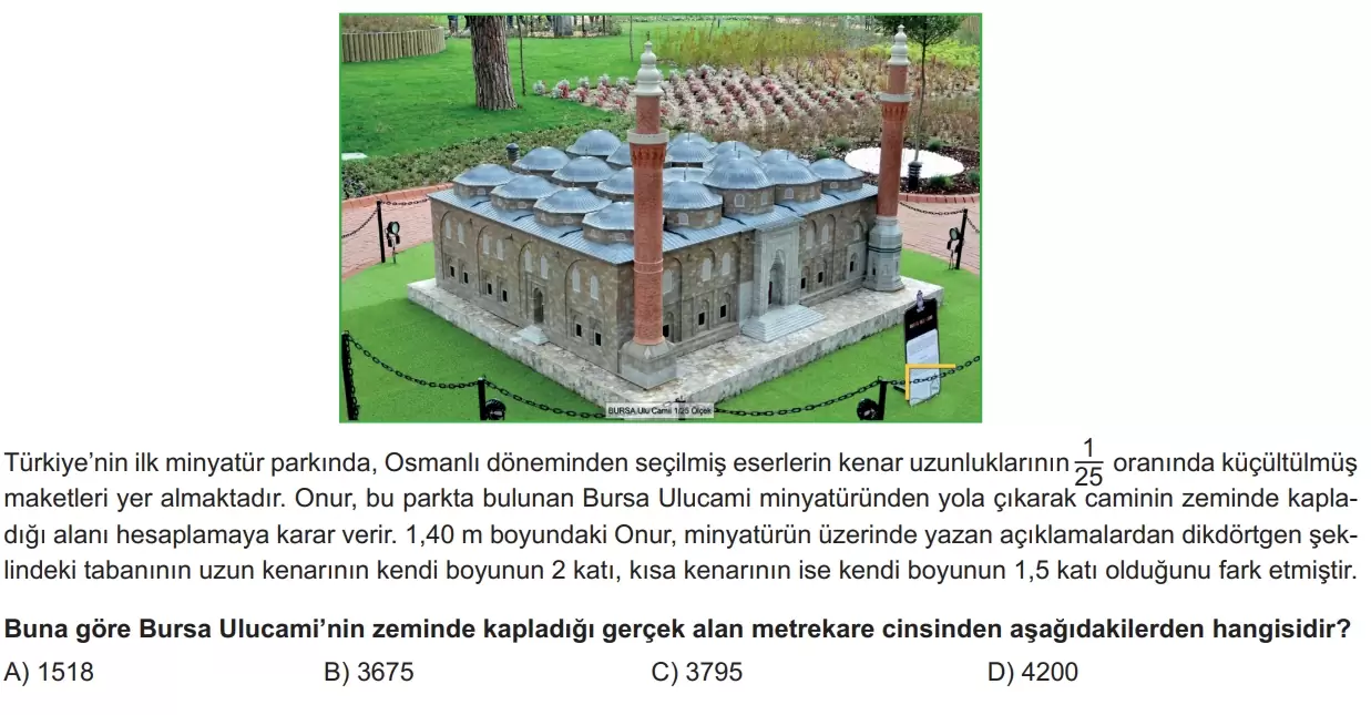 7.Sınıf Oran Orantı Deneme-1