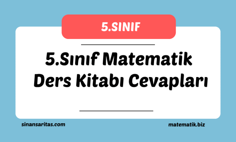 5.Sınıf Matematik Ders Kitabı Cevapları