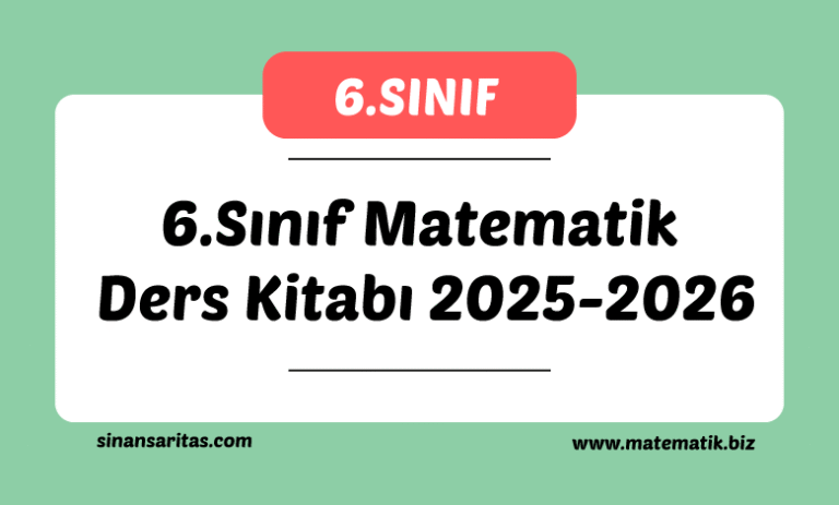 6.Sınıf Matematik Ders Kitabı 2025-2026