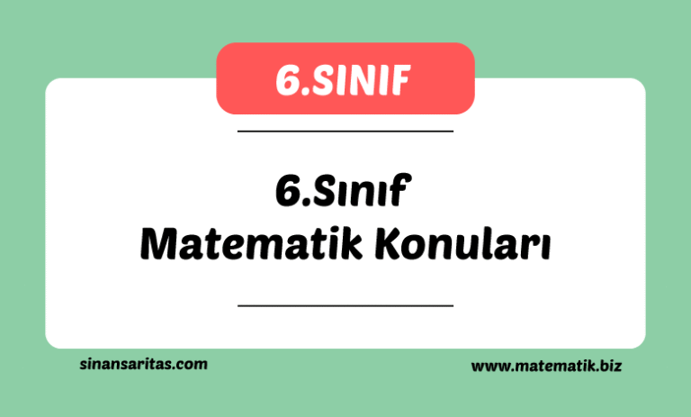 6.Sınıf Matematik Konuları