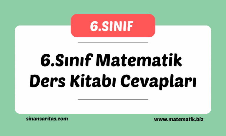 6.Sınıf Matematik Ders Kitabı Cevapları