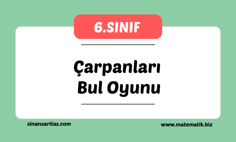 Çarpanları Bul Online Etkinlik