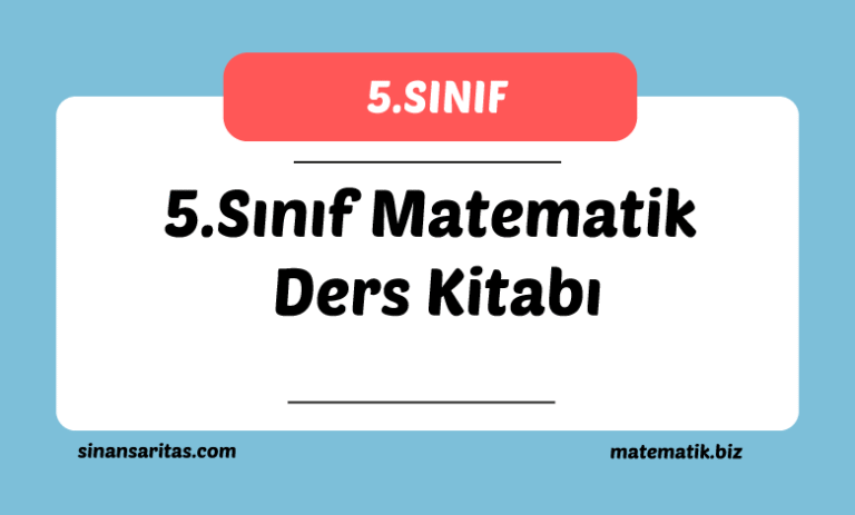 5.Sınıf Matematik Ders Kitabı Pdf İndir