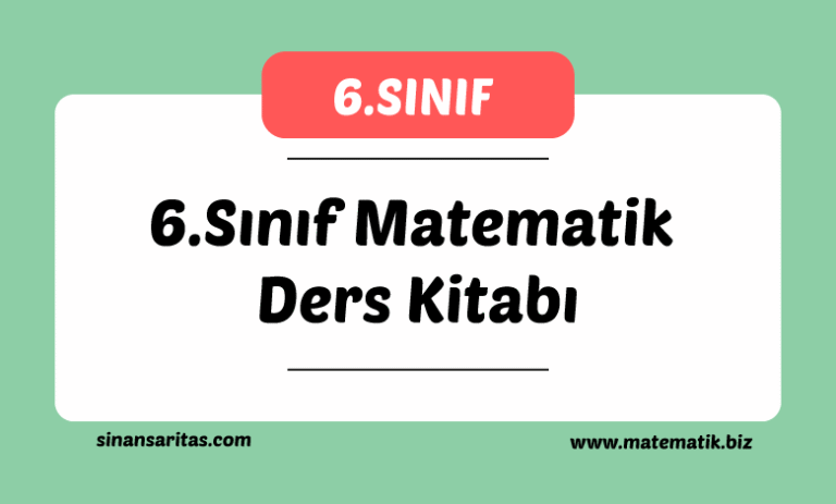 6.Sınıf Matematik Ders Kitabı Pdf İndir