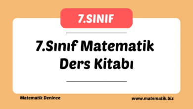 7.Sınıf Matematik Ders Kitabı Pdf İndir