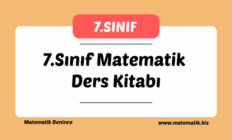 7.Sınıf Matematik Ders Kitabı Pdf İndir