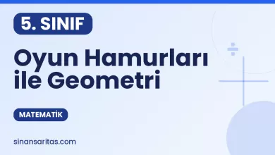 5.Sınıf Matematik Oyun Hamurları ile Geometri