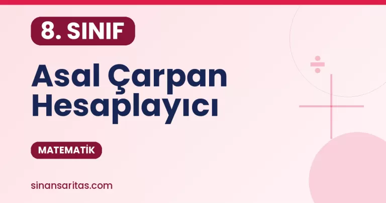 Asal Çarpan Hesaplayıcı