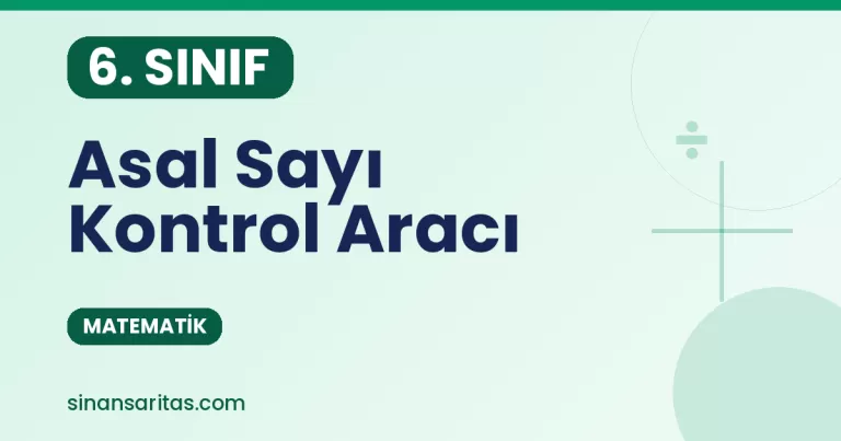 Asal Sayı Kontrol Aracı