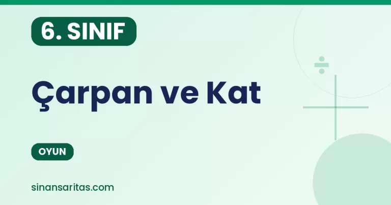 Çarpan ve Kat Oyunu