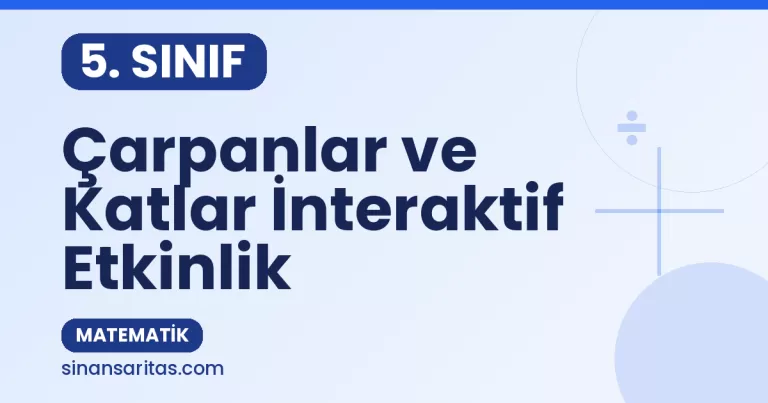 Çarpanlar ve Katlar İnteraktif Etkinlik