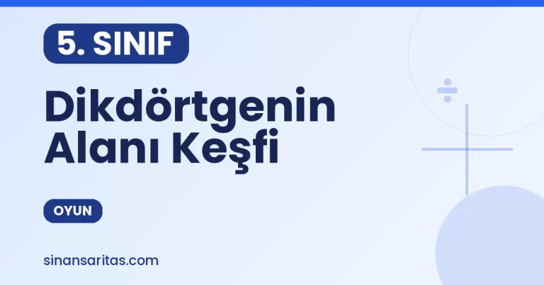 Dikdörtgenin Alanı Keşfi Oyunu