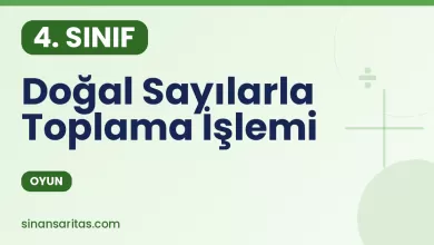 Doğal Sayılarla Toplama İşlemi Oyunu