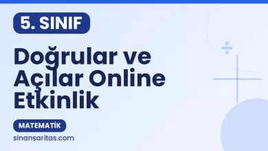 Doğrular ve Açılar Online Etkinlik