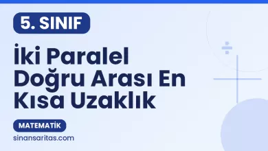 İki Paralel Doğru Arası En Kısa Uzaklık