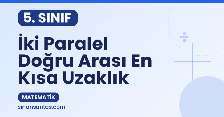 İki Paralel Doğru Arası En Kısa Uzaklık