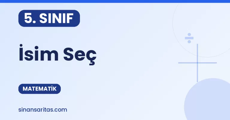 İsim Seç