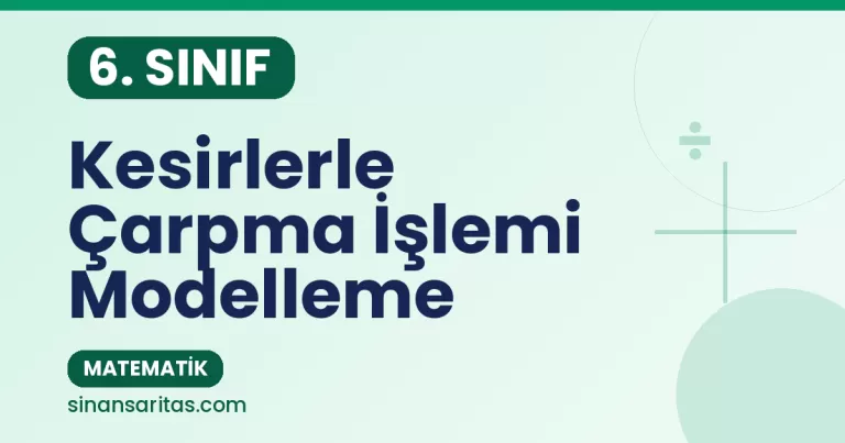 Kesirlerle Çarpma İşlemi Modelleme