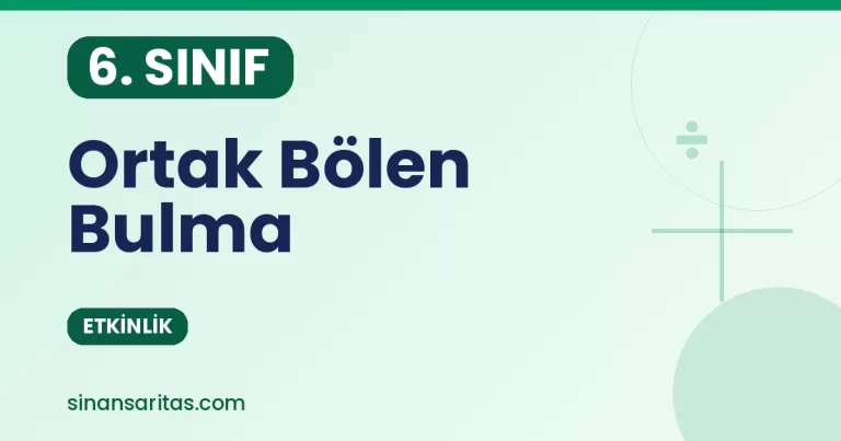 Ortak Bölen Bulma Etkinliği