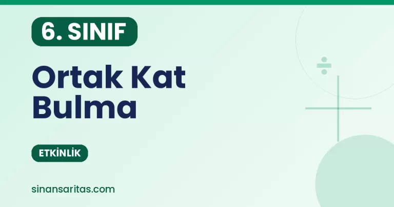 Ortak Kat Bulma Etkinliği