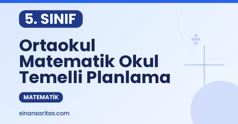 Ortaokul Matematik Okul Temelli Planlama