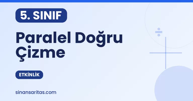 Paralel Doğru Çizme Etkinliği