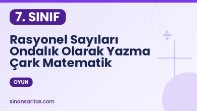 Rasyonel Sayıları Ondalık Olarak Yazma Çark Matematik Oyunu