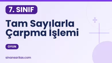 Tam Sayılarla Çarpma İşlemi Oyunu