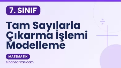 Tam Sayılarla Çıkarma İşlemi Modelleme