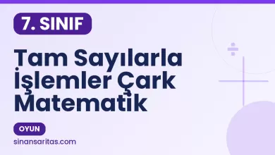 Tam Sayılarla İşlemler Çark Matematik Oyunu