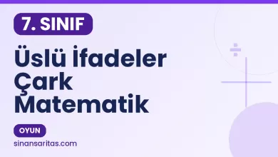 Üslü İfadeler Çark Matematik Oyunu